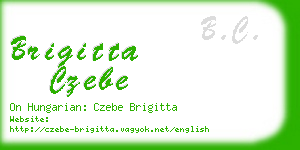 brigitta czebe business card